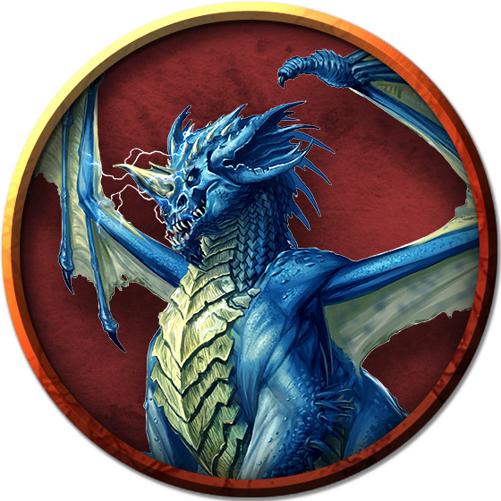 Adult Blue Dragon - D&d Ancient Blue Dragon (560x560), Png Download