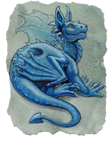 Baby By Hibbary On Deviantart Creatures Pinterest - Baby Blue Dragon (400x490), Png Download