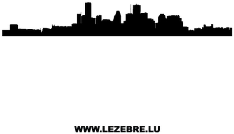 City Skyline Silhouette (800x800), Png Download