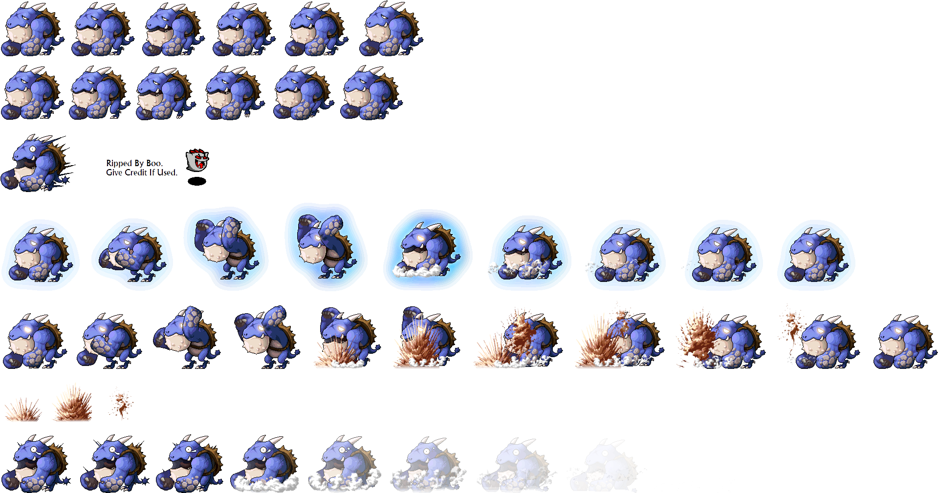 Click For Full Sized Image Blue Dragon Turtle - Cartoon (1937x1025), Png Download