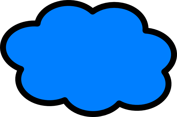 Cloud Light Blue Clip Art - Nubes Png Vector (600x398), Png Download