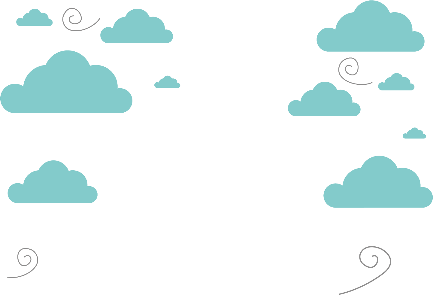 Cartoon Blue Cloud Drawing - Nubes Animadas Png (1500x1267), Png Download