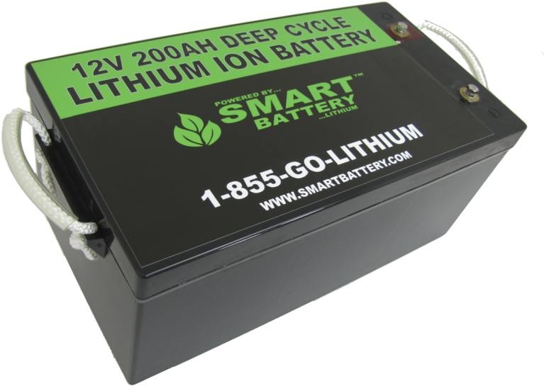 12v 200ah Lithium Ion Battery - Smart Battery 12v 200ah Lithium Ion Battery (800x602), Png Download