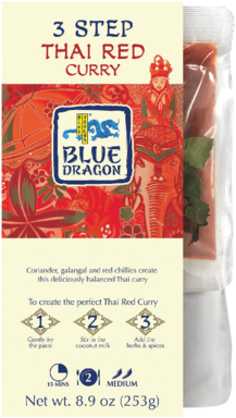 Blue Dragon 3 Step Red Curry (328x500), Png Download