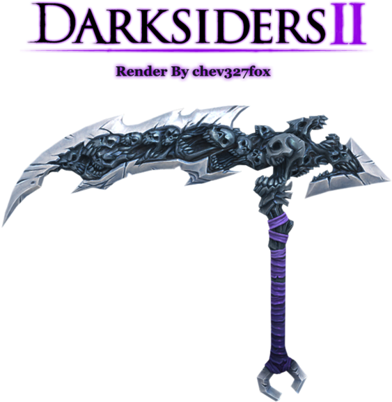 Drawn Scythe Two - Darksiders 2 Scythe Replica (600x600), Png Download
