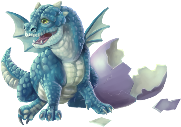 Blue By Benu H - Dragon (600x445), Png Download