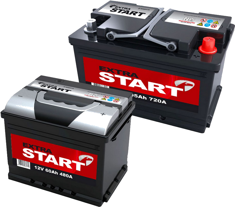 Automotive Battery Png - Extra Start (770x679), Png Download
