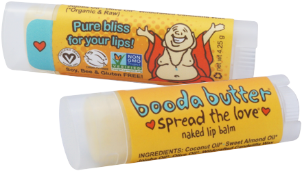 Booda Butter ❤ Naked Lip Balm - Booda Butter Vegan Lip Balm (555x555), Png Download