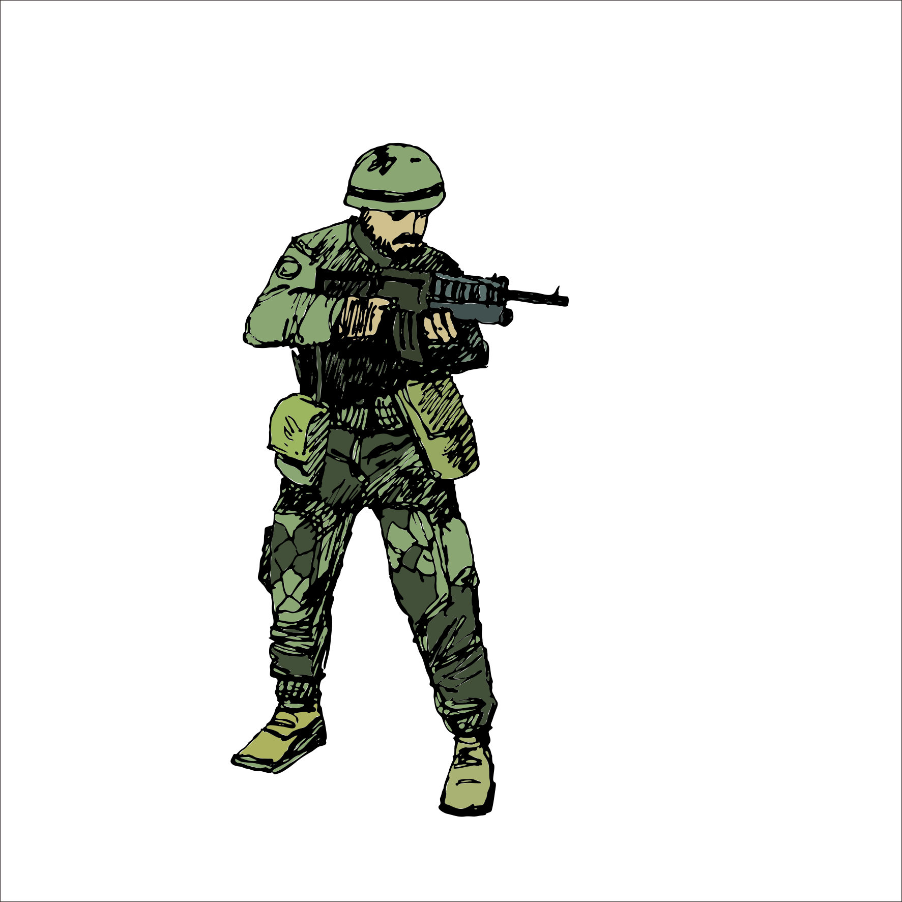 Soldier Military Infantry Transprent - Soldier Png (1773x1773), Png Download