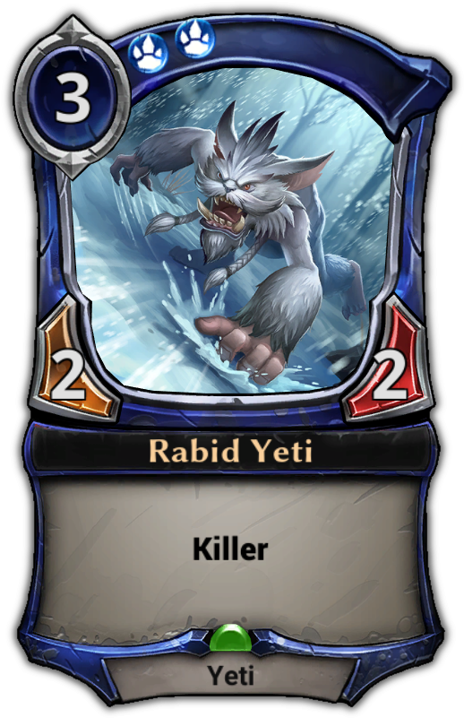 Rabid Yeti - Frog Eternal Card Game (529x801), Png Download