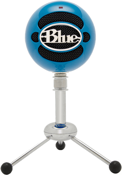 Blue Snowball Mic Blue (600x600), Png Download