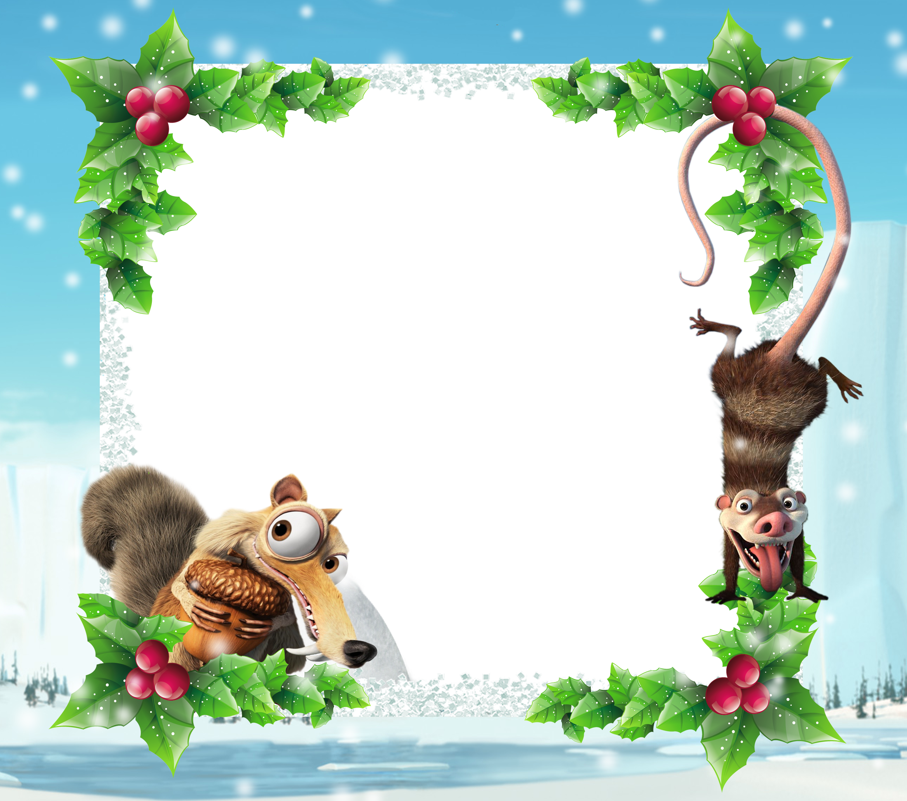 Ice Age Frame Png (3100x2739), Png Download