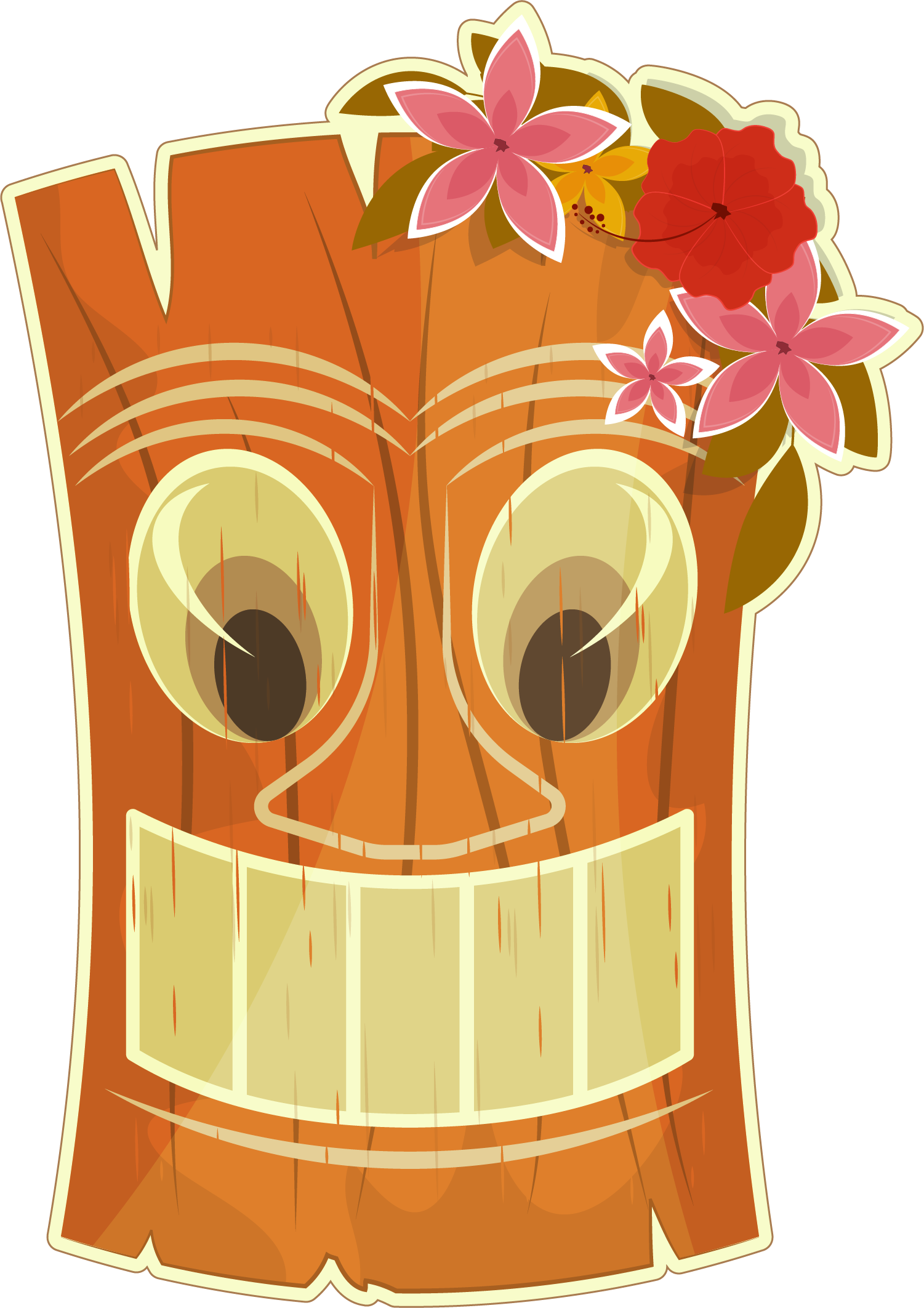 Svg Free Stock Mango Clipart Pineapple Hawaii - Clip Art Tiki Bar (1501x2125), Png Download