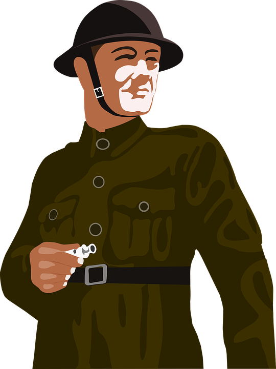 Png Royalty Free Military Free On Dumielauxepices Net - World War 2 Soldier Png (540x720), Png Download