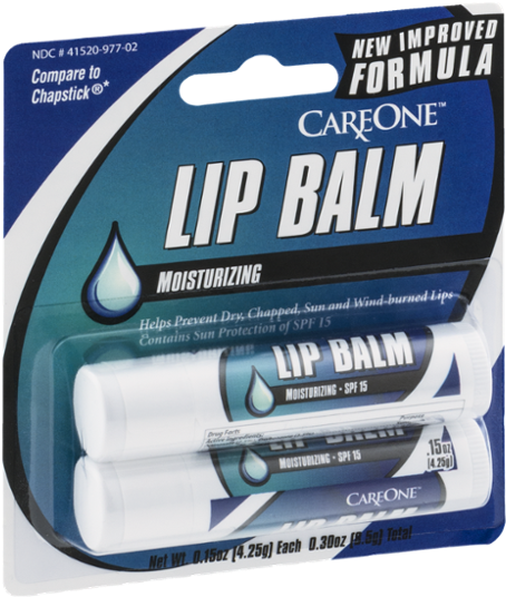 Careone Lip Balm Medicated - 2 Ct (600x600), Png Download