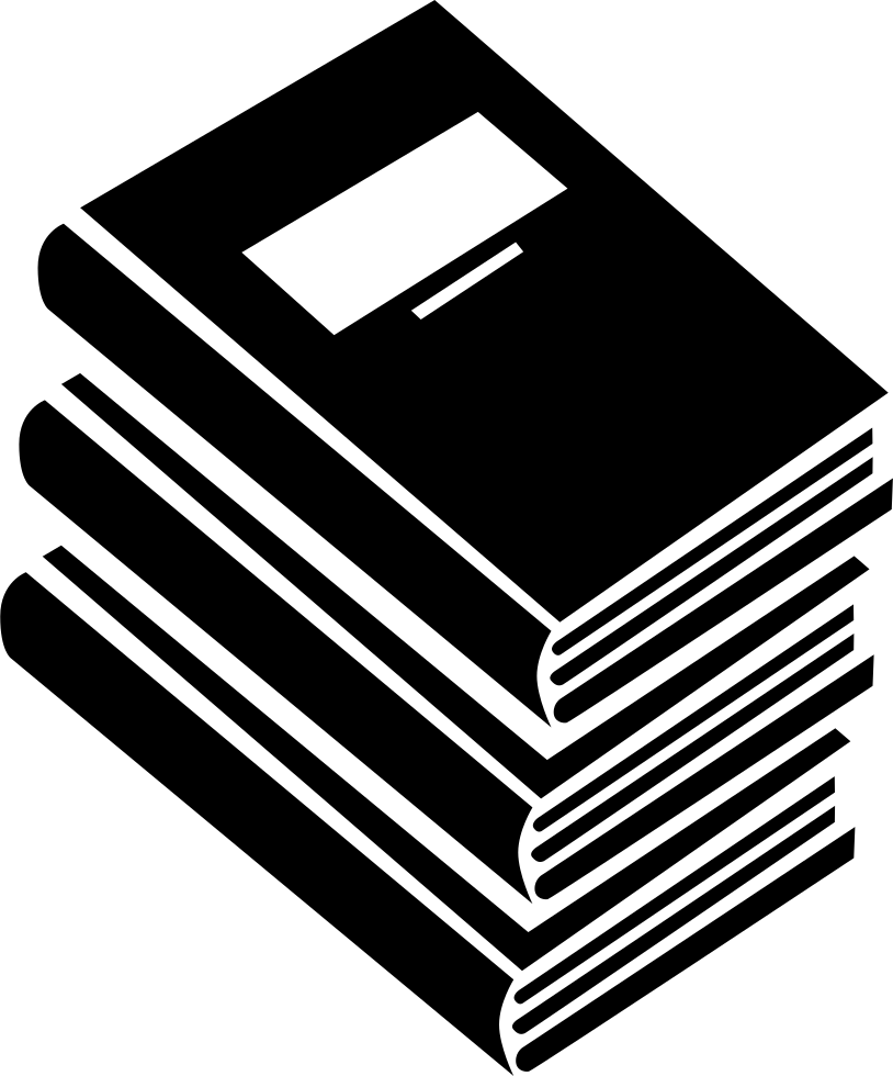 Books Stack For Education Comments - Pile Of Books Icons (814x980), Png Download