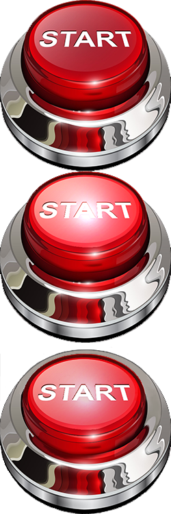 Shiny Red Animated Start Button For Classic Shell - Va Imaginary Friends 2009 (250x750), Png Download