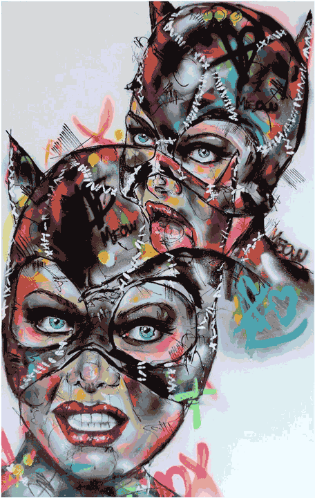 Catwoman - Illustration (1080x720), Png Download