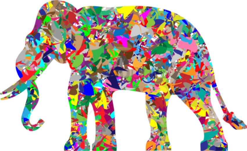 Elephants Modern Art African Elephant Computer Icons - Modern Art (556x340), Png Download