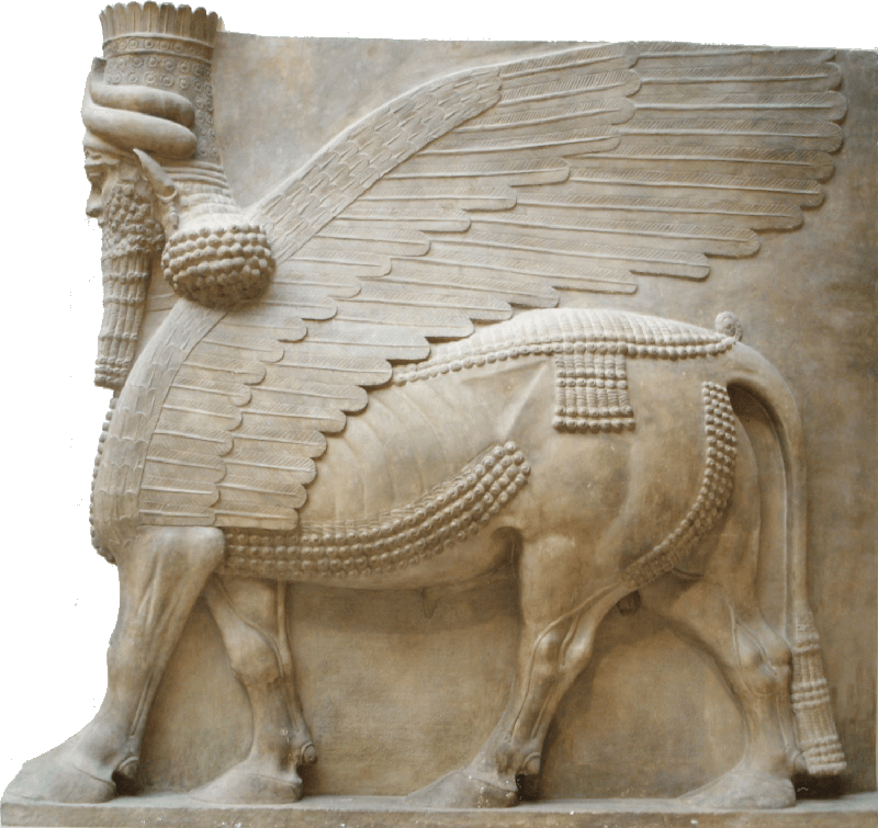 Assyrian Lamassu - Seven Great Monarchies Of The Ancient Eastern World, (800x755), Png Download