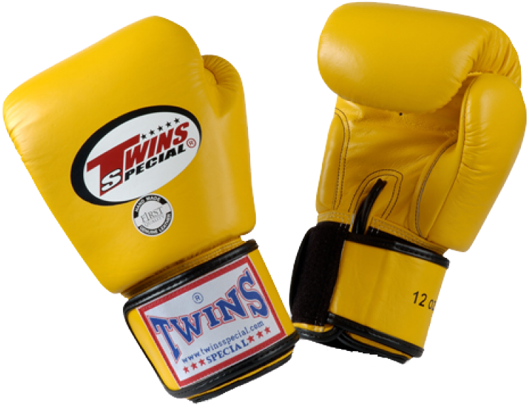 Twins Special Boxing Gloves Bgvl3 Yellow - Twins Yellow Boxing Gloves- Premium Leather W/ Velcro (800x800), Png Download
