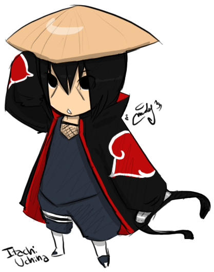Itachi Uchiha In My Style By Malengil On Deviantart - Uchiha Itachi Clip Art (455x546), Png Download