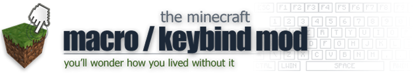 Macro Keybind Mod - Minecraft (850x500), Png Download
