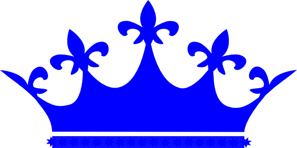 Crowns Clipart Crown Symbol - Blue King Crown Png (600x299), Png Download