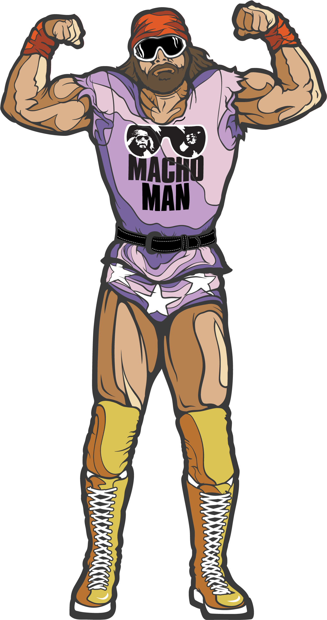 Macho Man Randy Savage - Randy Savage (2000x3500), Png Download