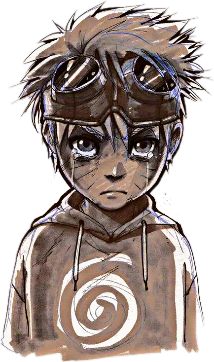 Sad Naruto (434x734), Png Download