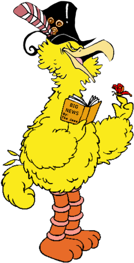 View Samegoogleiqdbsaucenao Big News Bird , - Big Bird Sesame Street Clipart (358x555), Png Download
