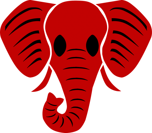 Soulless,soulless Eyes,soulless Elephant,gop,gop Logo,republican - Republican Party (500x439), Png Download