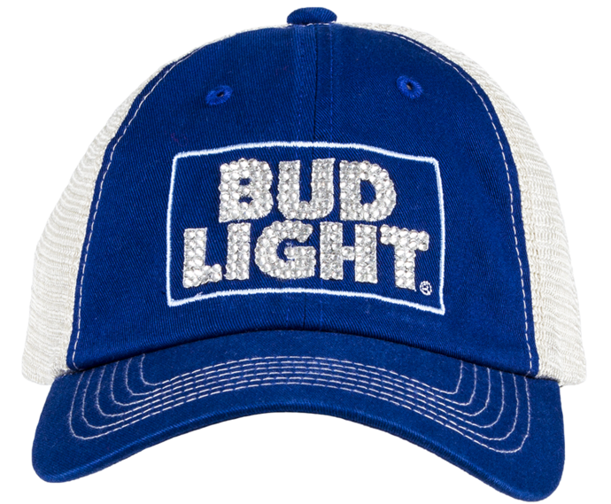 Bud Light Bling Hat- Blue Trucker - Bud Light Platinum Beer - 12 Pack, 12 Fl Oz Cans (1024x1024), Png Download