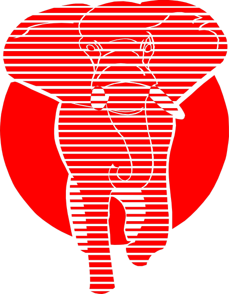 Red Elephant (462x593), Png Download