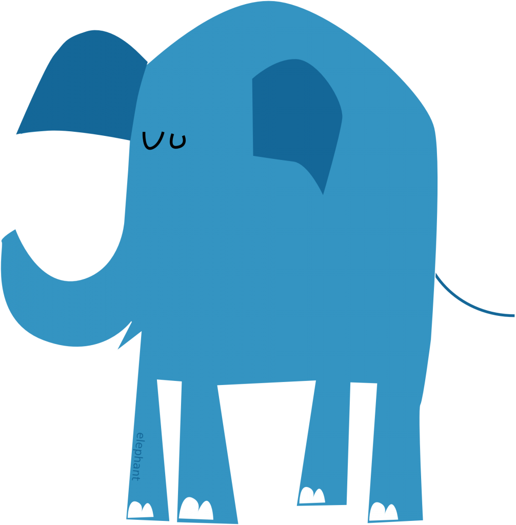 Republican Elephant Clipart Free, Blue Elephant Shower Curtain