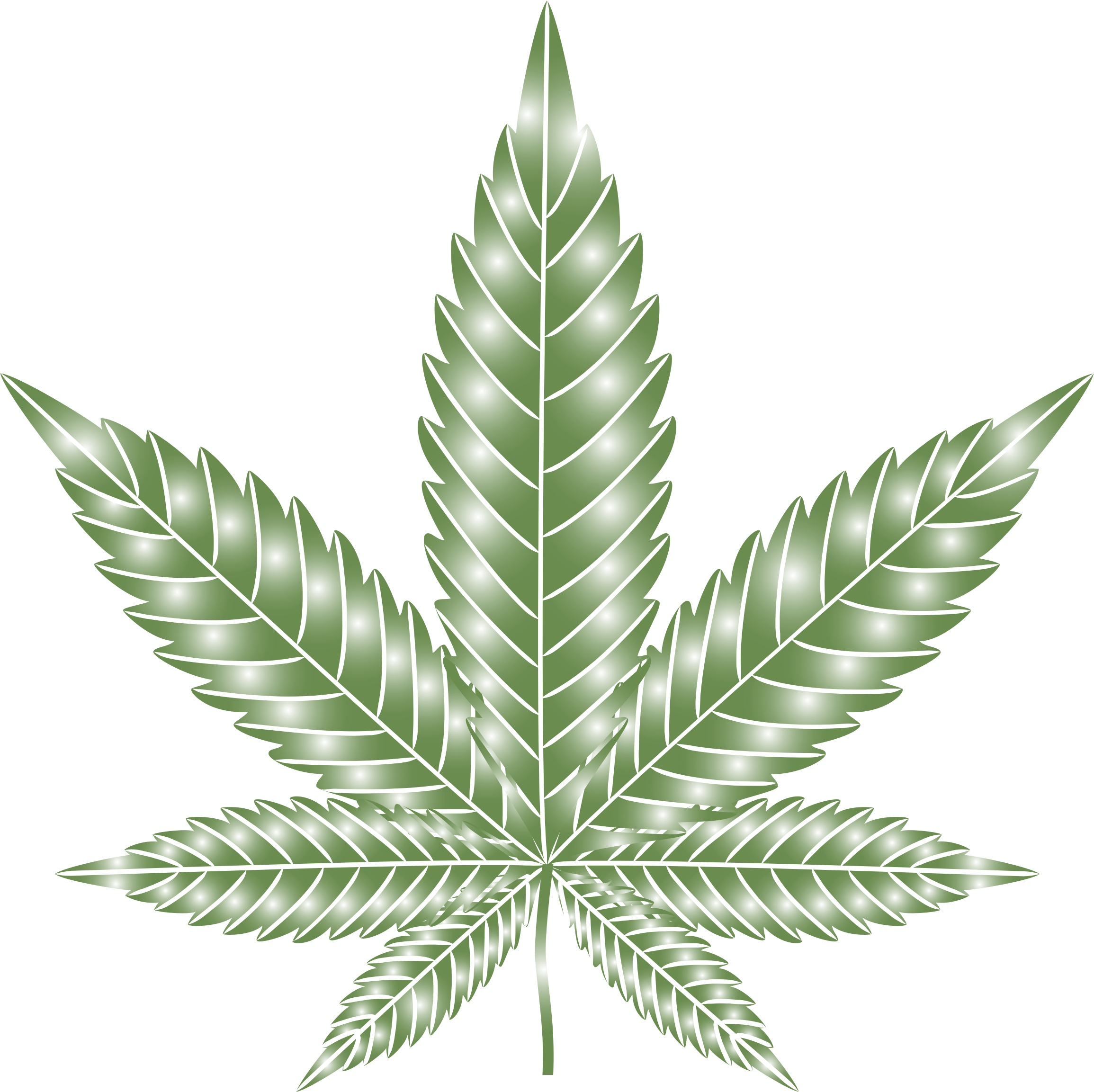 Big Image - Weed Leaf Vector (2310x2306), Png Download