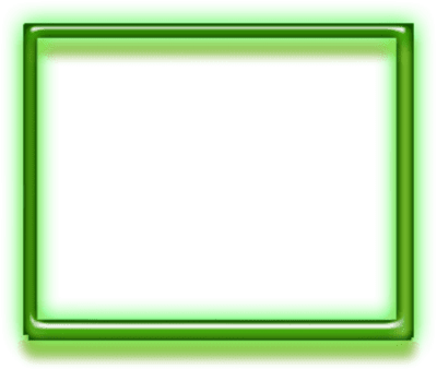 Border For Free Download On Mbtskoudsalg - Green Neon Frame Png (400x338), Png Download