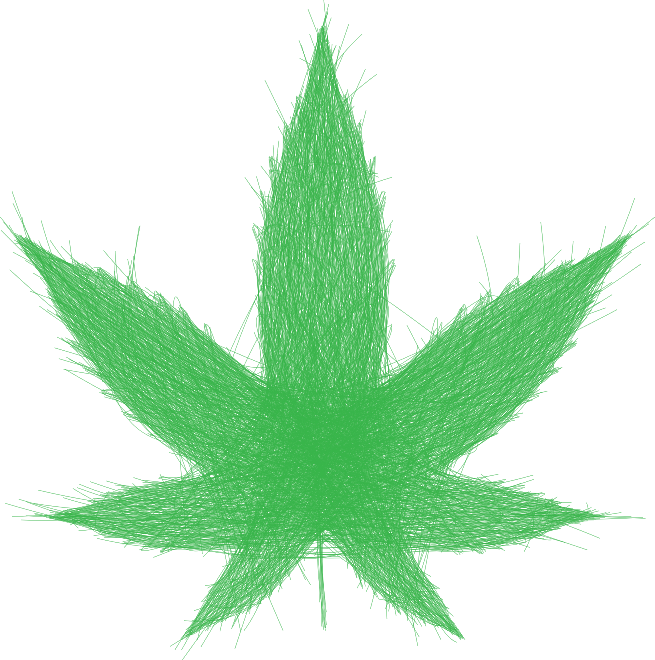 Big Image - Marijuana Leaf Silhouette (2290x2306), Png Download