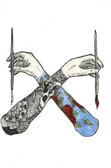 Source - 40 - Media - Tumblr - Com - Report - Paint - Tattoo (500x702), Png Download