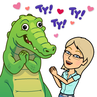 @karenmckersie / @momskitchen - Bitmoji Crocodile (398x398), Png Download