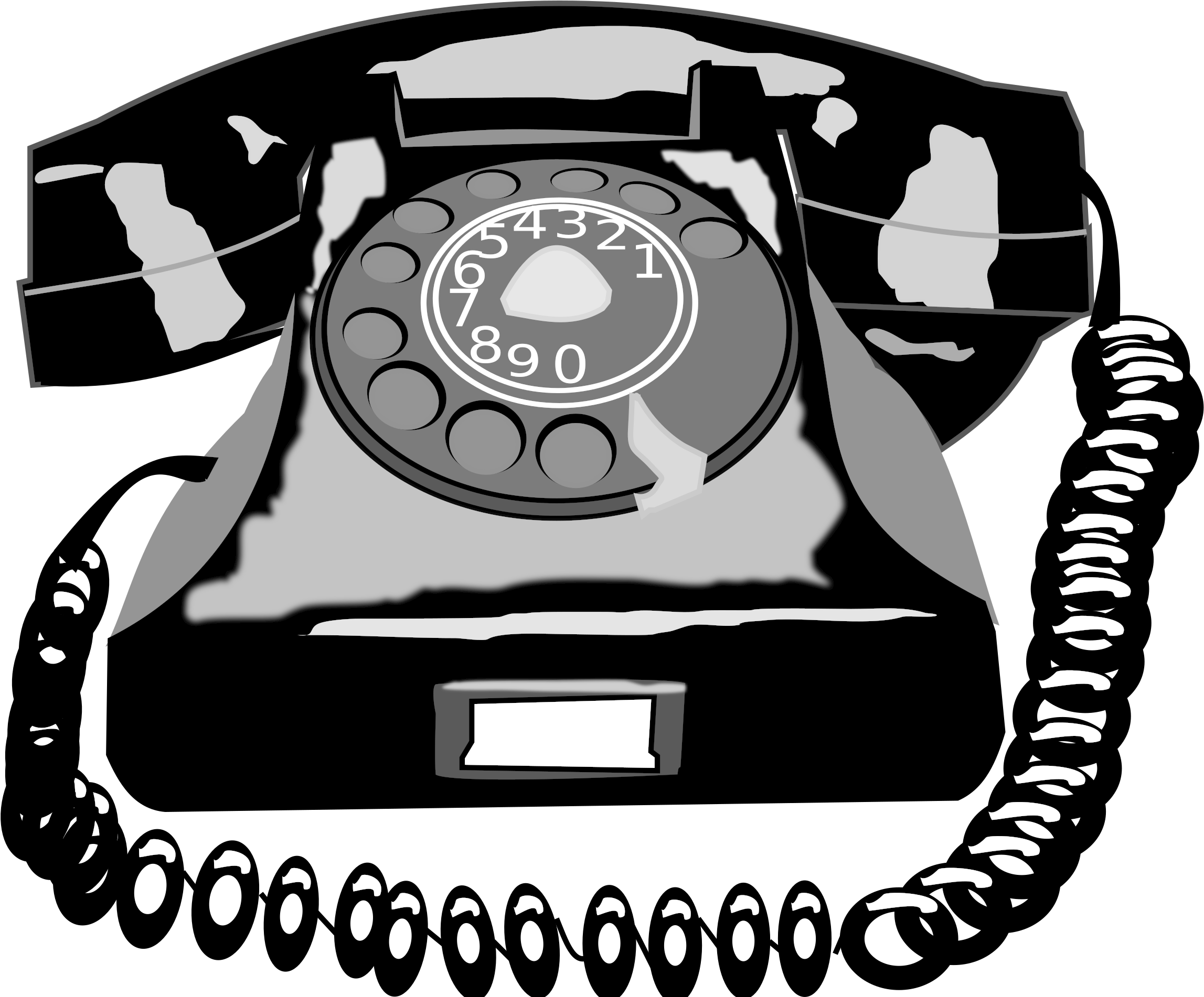 This Free Icons Png Design Of Telefone Vintage (2400x1901), Png Download
