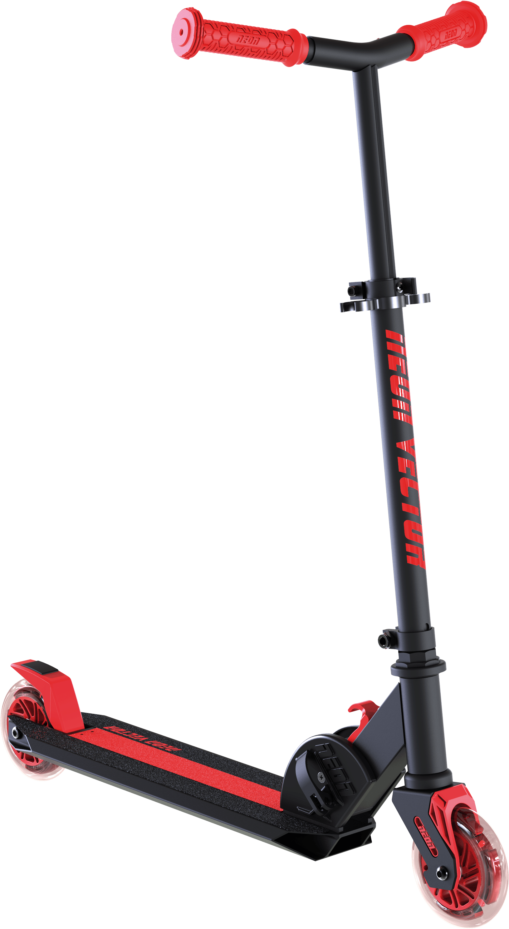 Neon Vybe Kick Scooter Vector Red For Kids, Foldable - Kick Scooter (1851x3075), Png Download