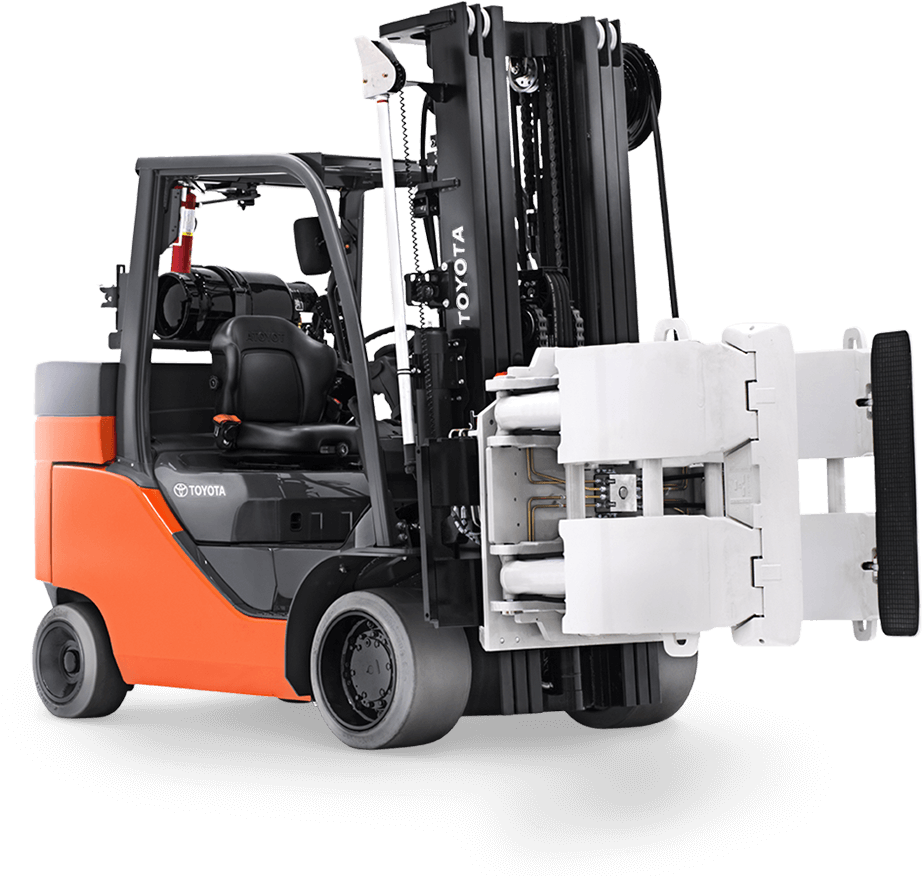 Internal Combustion Forklifts - Forklift For Paper Rolls (932x877), Png Download