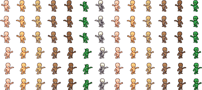 Rps-cast - Rock Paper Scissors Sprites (832x384), Png Download