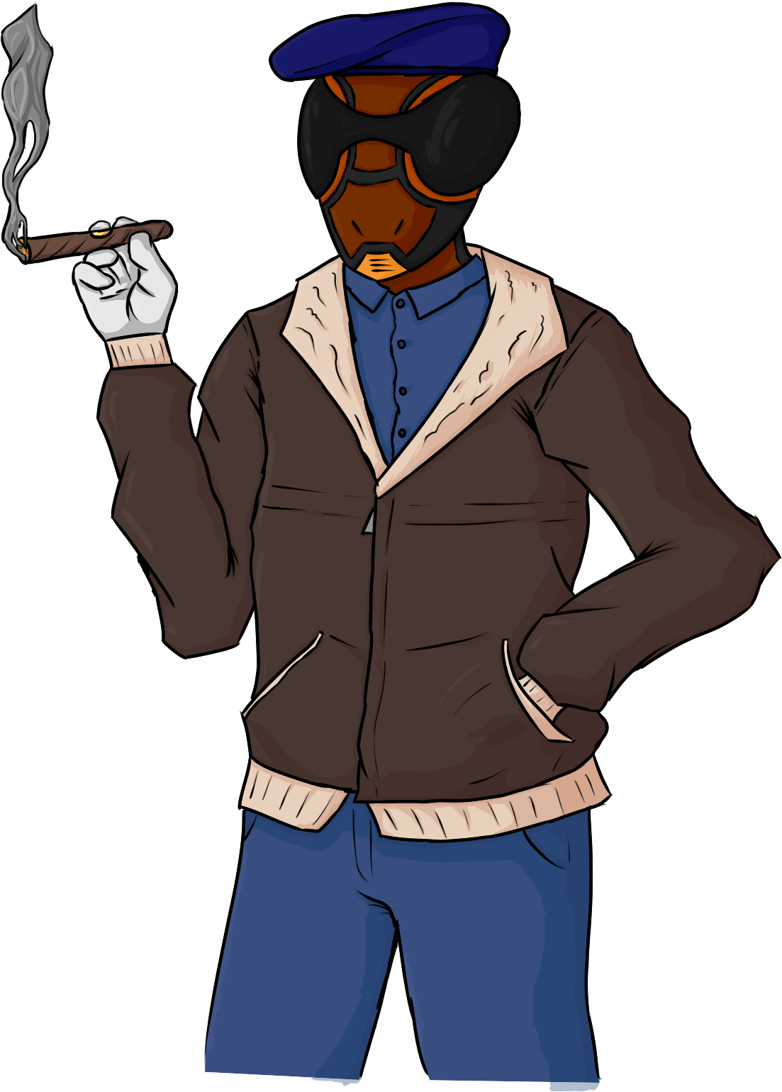 Mantisfin - Thumb - - Cartoon (1448x2048), Png Download