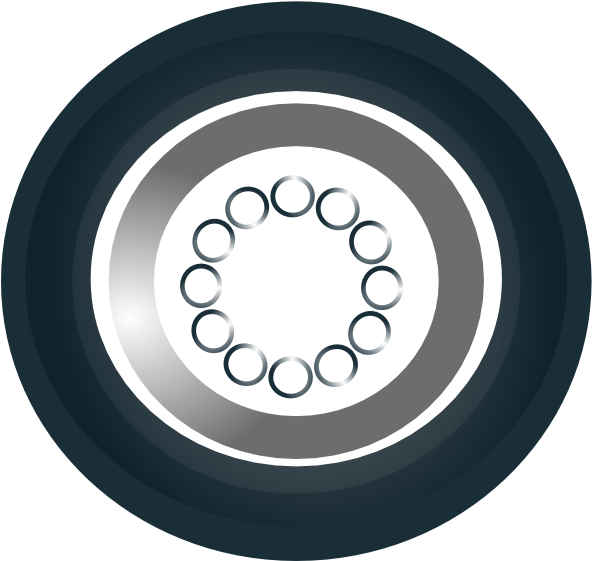Wheel Rim Clipart Truck Tire - Truck Wheel Clip Art (600x570), Png Download