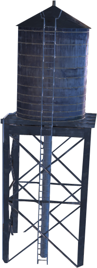 Water Tower - Water Tower Transparent (304x588), Png Download
