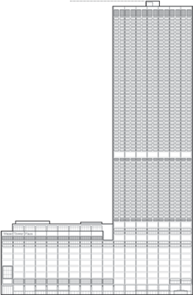 Water Tower Place Outline - Cf Murphy Associates Water Tower (350x415), Png Download