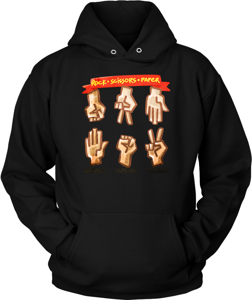 Rock Paper Scissors Funny Game Hoodie - Gamer Dad - Gamer Hoodie (1024x1024), Png Download