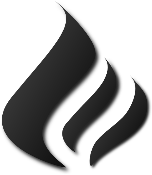 Black Flame Logo (516x593), Png Download